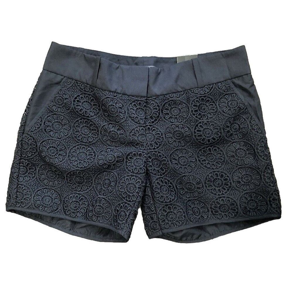 NWT The Limited Womens Shorts Size‎ 2 Black Lace Dark Boho Whimsigoth Romantic